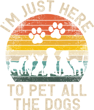Im Just Here To Pet All The Dogs Pet Dog Lover Kids Hoodie