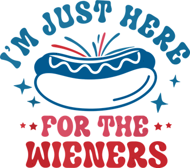 Im Just Here For The Wieners 4th Of July Hot Dogs Sweatshirt