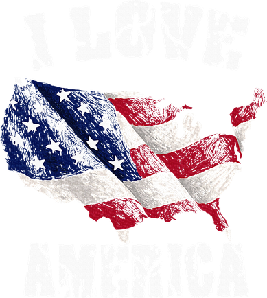 I Love America Usa 4th Of July Toddler T-Shirt