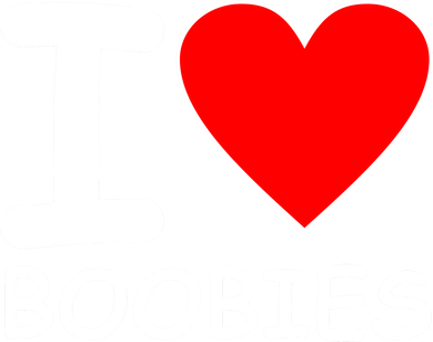 I Love Boobies Doddie Hoodie