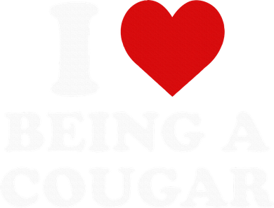 I Love Being A Cougar I Heart Being A Cougar  Women's Sweatshirt