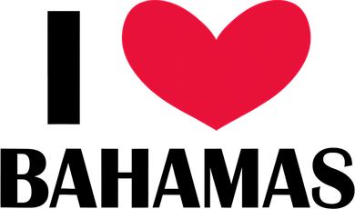 I Love Bahamas Funny Red Heart Love Bahamas Coaster
