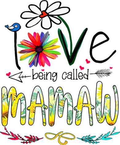 I Love Being Called Mamaw Sunflower Mothers Day Gift Hat
