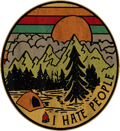 I Love Camping I Hate People Outdoors Kids Hoodie