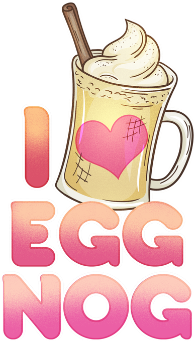 Christmas I Love Eggnog Coaster