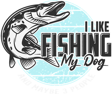 I Like Fishing My Dog Maybe Three People Funny Fishing Bucket Hat