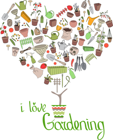 I Love Gardening Potted Bush Of Gardening Baby Bodysuit