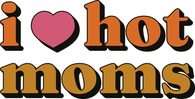 I Love Hot Moms Retro Women's Hoodie