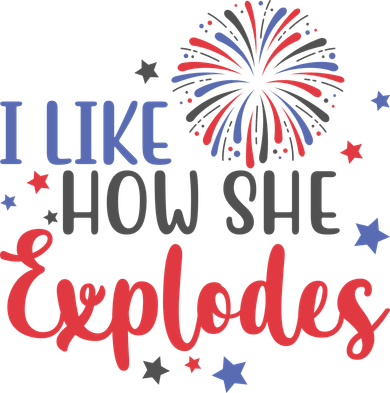 I Like How She Explodes 4th Of July Funny Tote Bag