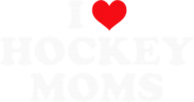 I Love Hockey Moms Funny Design Women's Dry Zone Grid Polo