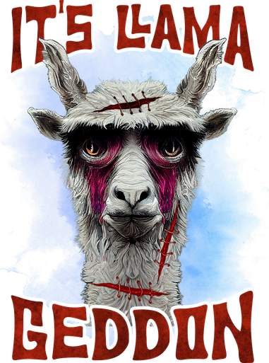 It's Llamageddon Halloween Llama Zombie Funny Spooky Costumes Graphic Plus Size Women's Sweatshirt