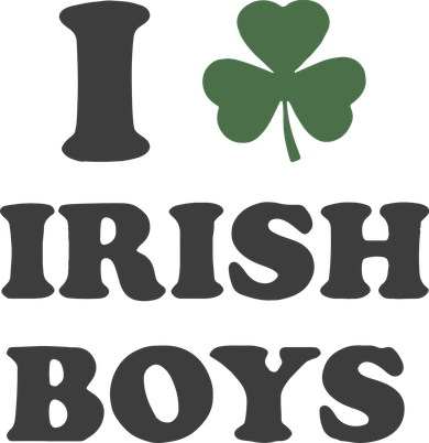 I Love Irish Boy St Patricks Day Button