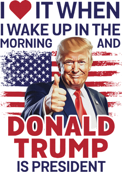 I Love It When I Wake Up And Trump Is President Funny Trump Beanie