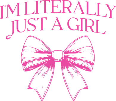 IM Literally Just A Girl Coquette Bow Toddler T-Shirt