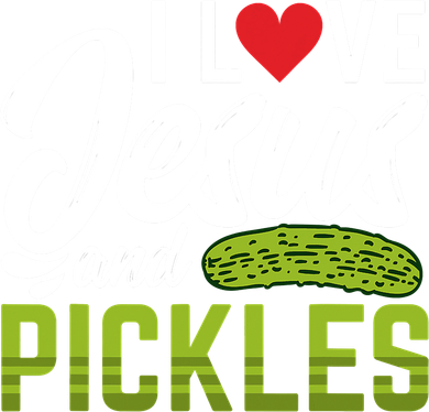 I Love Jesus And Pickles Funny Christian Hooded Wearable Blanket