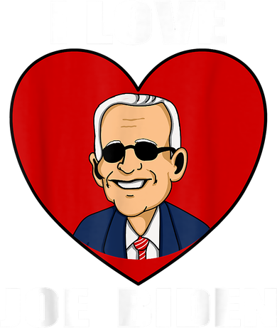 I Love Joe Biden Heart – Pro President Joe Biden Toddler Long Sleeve