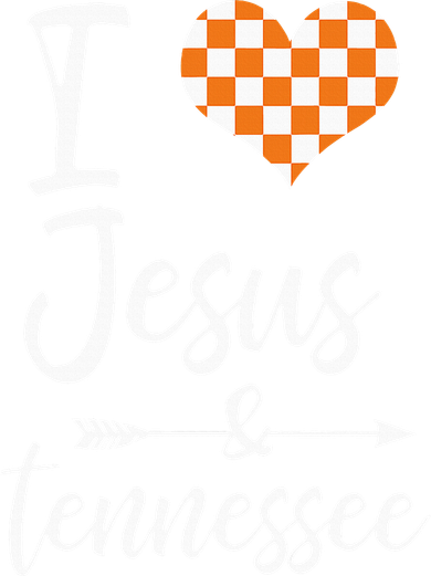 I Love Jesus And Tennessee Orange Heart Cute Fan Women's Sweatshirt