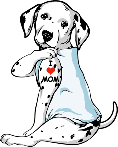 I Love Mom Tattoo Dalmatian Mom Dog Lover Gift Tumbler