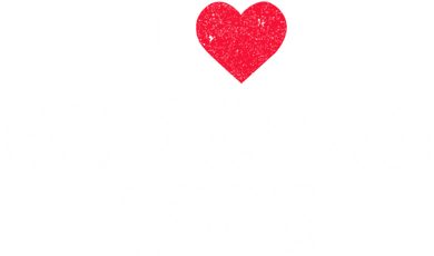 I Love My Feral Wife Funny I Heart My Wife Button