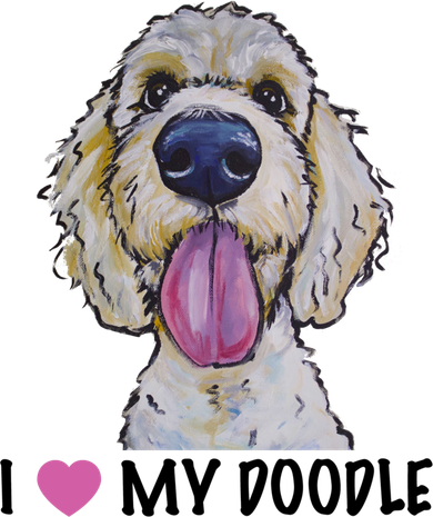 I Love My Doodle Gift Golden Doodle Gift Baby Bodysuit