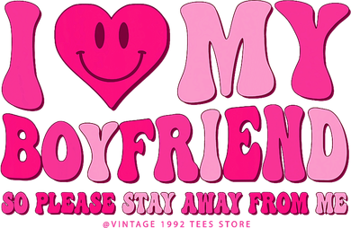 I Love My Boyfriend Valentines Day I Heart My Boyfriend Bf Kids T-Shirt