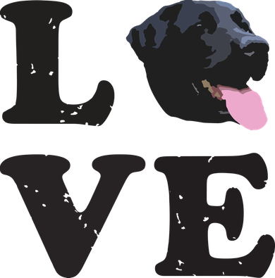 I Love My Black Lab Labrador Retriever Dog Tee Tote Bag