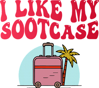 I Like My Sootcase Suitcase Apron