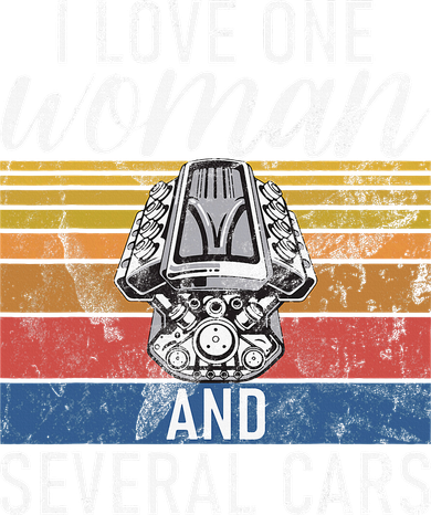 I Love One Woman And Several Cars Muscle Car 11oz C Handle Ceramic Mug
