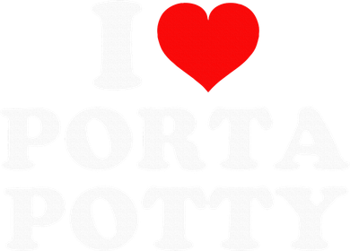 I Love Porta Potty Pom Pom 12in Knit Beanie