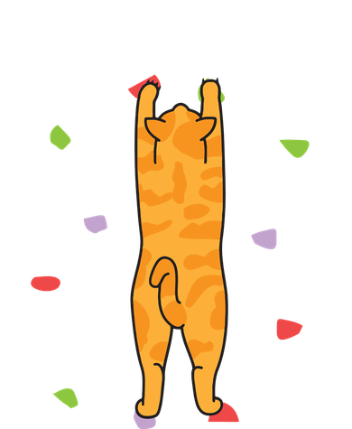 I Love Rock Climbing Cats, Orange Kitty Cat Climber Button