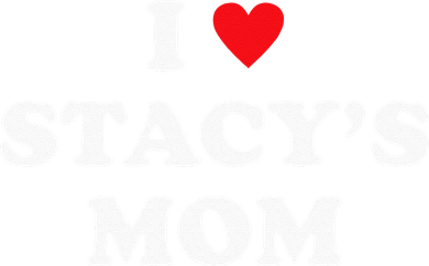 I Love Stacy's Mom Heart Hot Funny Meme Women's Dry Zone Grid Polo