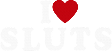 I Love Sluts Heart Bucket Hat