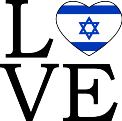 Israel Love Stand With Israel Coaster
