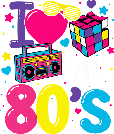 I Love The 80s 80's Party Retro birthday  Baby Bodysuit