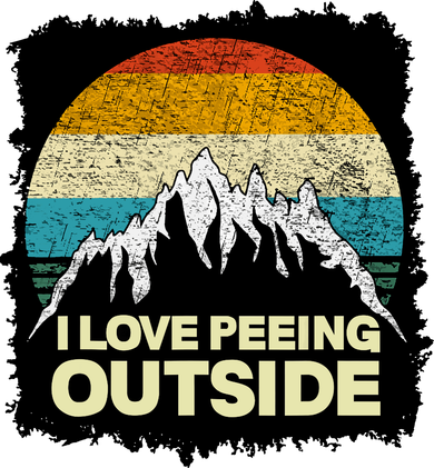 I Love To Pee Outside Funny Outdoor Man Camping Toddler T-Shirt