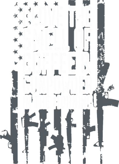 I Love The Smell Of Coffee And Gunpowder In The Morning Gun Women's T-Shirt