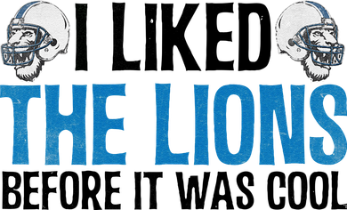 I Liked The Lions Before It Was Cool Kids Hoodie