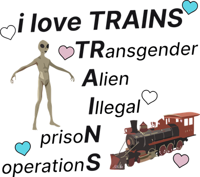 I Love Trains Alien Illegal Prison Operations Baby Bodysuit