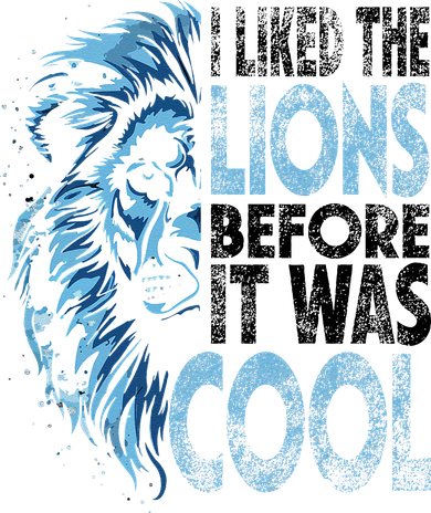 I Liked The Lions Before It Was Cool Funny Vintage Toddler T-Shirt