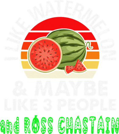 I LIKE WATERMELON AND MAYBE LIKE 3 PEOPLE & ROSS CHASTAIN Mousepad