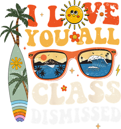 I Love You All Class Dismissed Teacher School Graduation Women's Dry Zone Grid Polo