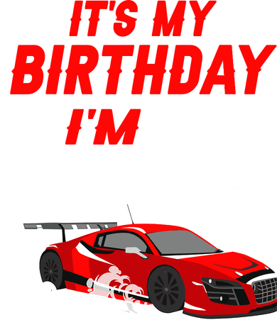 ItS My 6th Birthday Boy Race Car Racing 6 Years Old Magnet