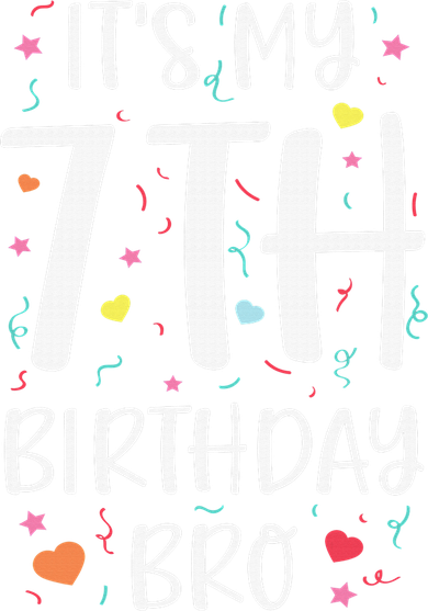 It's My 7th Birthday Bro 7 Birthday Decorations girls boys Women's Dry Zone Grid Polo