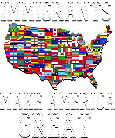 Immigrants Make America Great Gift Doggie Tank