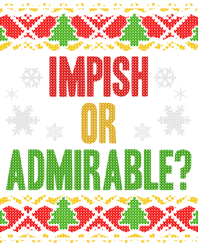 Impish or Admirable Ugly Christmas Backpack