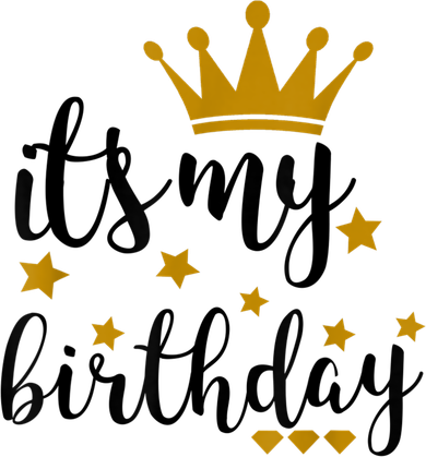 It's My Birthday Shirt For Women, Teens, Girls, Black & Gold Kids Sweatshirt