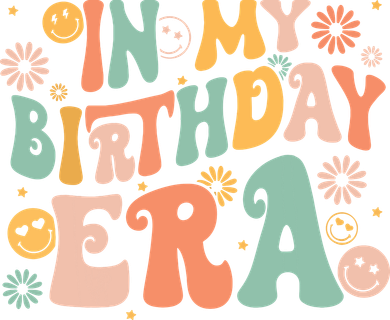 In My Birthday Era Retro Vintage Groovy Birthday Girl Women's Tank Top