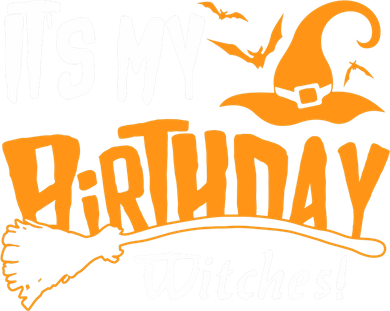 Its My Birthday Witch Halloween October Birthday Toddler Long Sleeve