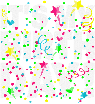 ItS My Birthday Teens Confetti Coaster