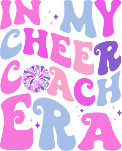 In My Cheer Coach Era Funny Groovy Cheerleading Football Bucket Hat